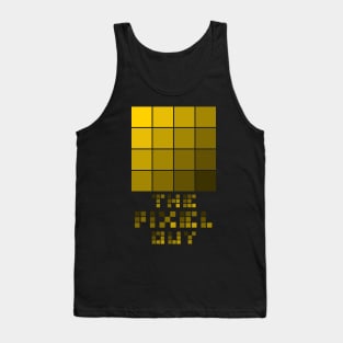 the pixel guy design for the pixel lover - yellow Tank Top